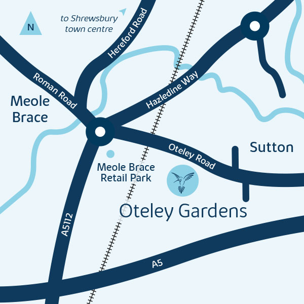 Development map for oteley gardens